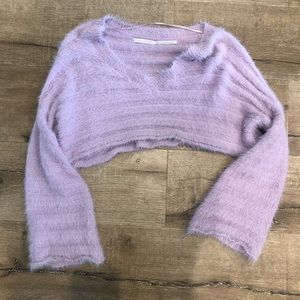 Lilac cropped sweater